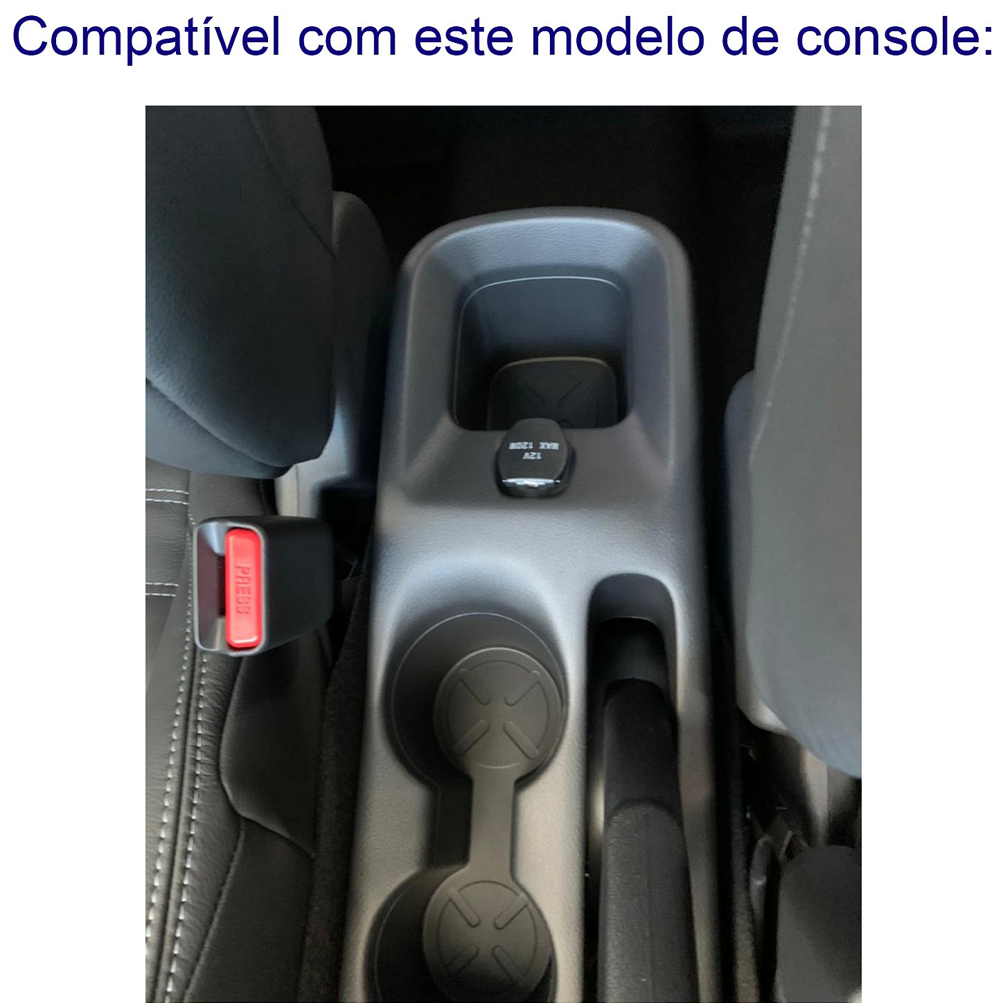 Apoio de Braço Descanso Encosto Suporte Console Central Acessórios Nissan Kicks 2016 2017 2018 2019 2020 Descanso em Courvin Acessórios Automotivos Carro